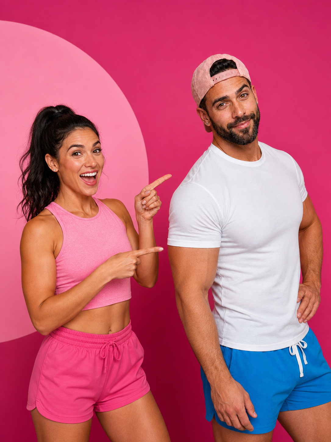 A fitness presenter introducing Coach Ryan